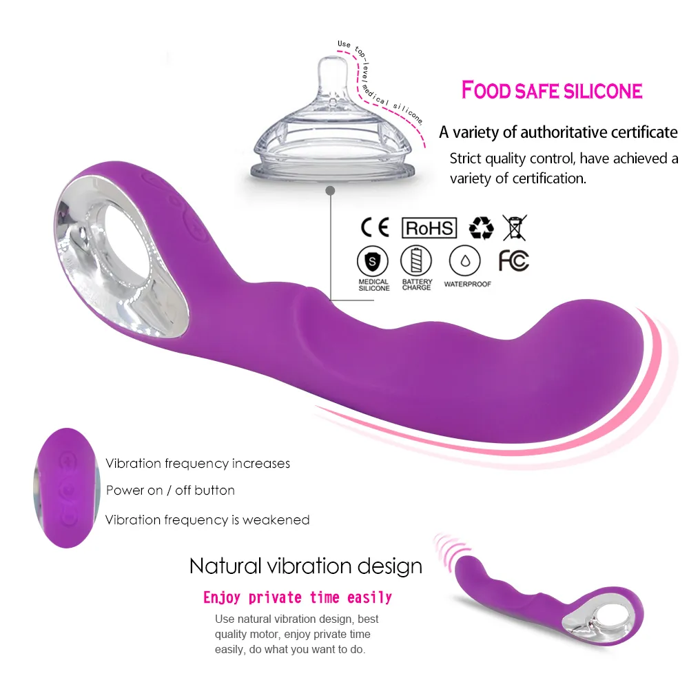 USB wiederaufladbarer Zauberstab Massagegerät G-Punkt Vibratoren für Frauen Klitoris Stimulator Wasserdicht Sex Maschine Sexspielzeug für Frauen MX199825228