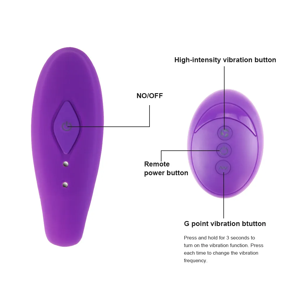 Тихий двойной мотор U Shape G Spot Wireless Diretess Direte Control Vibrators стимуляция секс -игрушка для женщин Пара играет в MX194477137