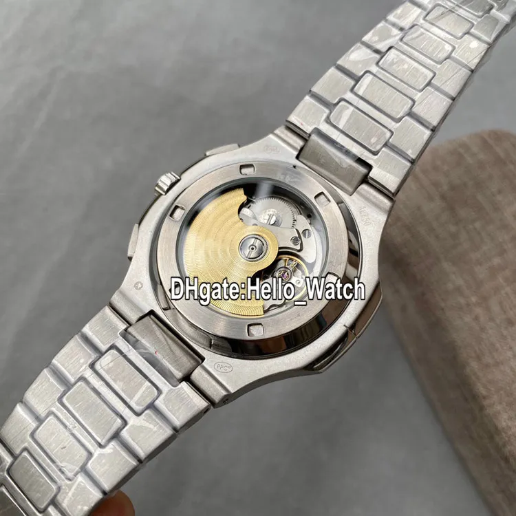 NOWOŚĆ 40 5 mm 5980 5980 1 5980 1A D-Blue Dial Azjatyckie automatyczne męskie Zegarek Dwucie Rose Gold Steel Band Sport Watches Hello Watch280Q