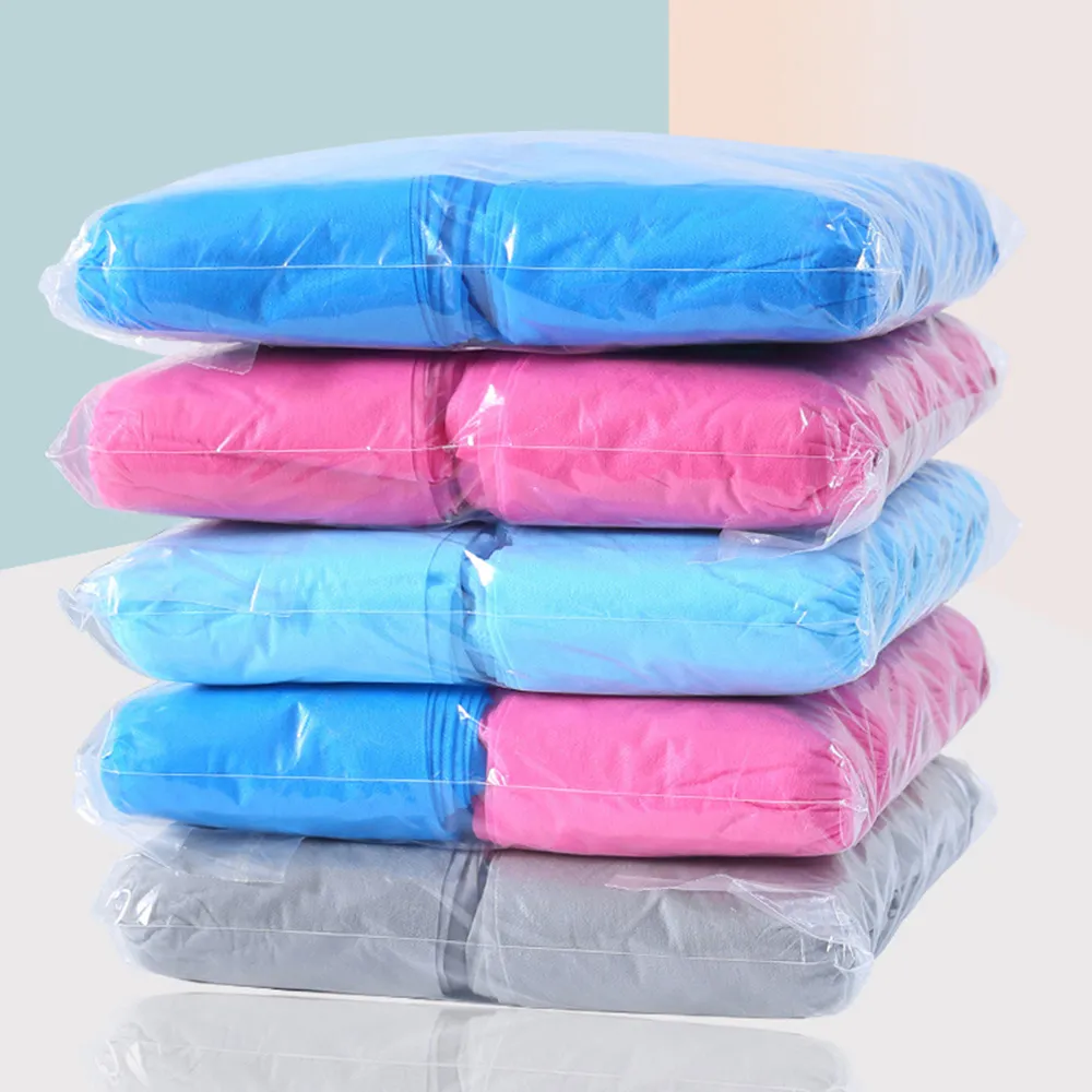 Disposable Shoe & Boot Covers Household Non-woven Fabric Boot Non-slip Odor-proof Galosh Prevent Wet Shoes Covers FS9519