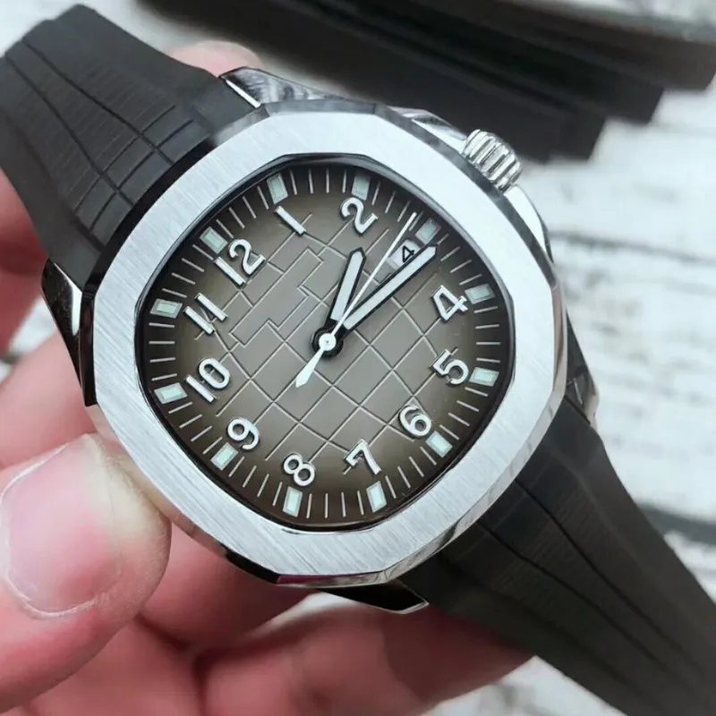 2020 zegarek na rękę 5167 Automatyczne ruchy stali nierdzewne Wygodne gumowe pasek oryginalny zapięcie męskie zegarki designerskie 329e