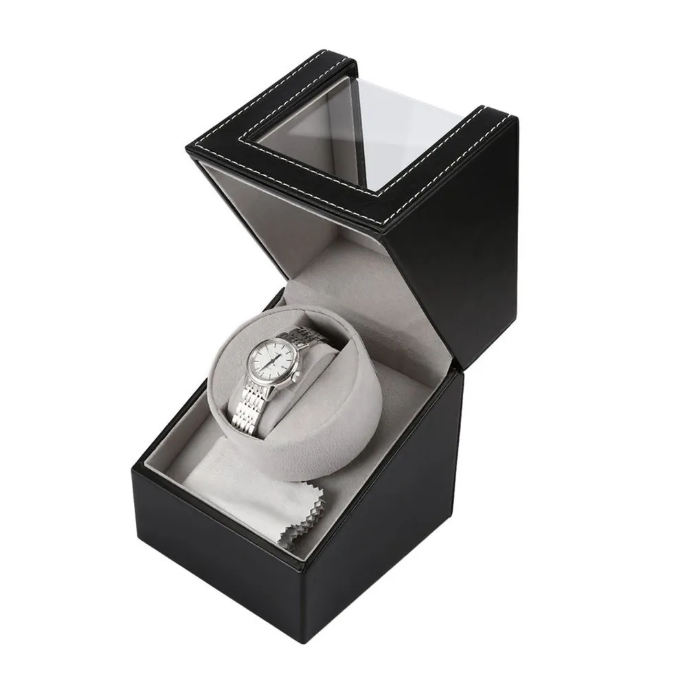 AB US UK AU Motor Shaker Watch Winder Tutucu Ekran Otomatik Mekanik Saat Sargı Kutusu Takı Otomatik Saatler Kutu2635