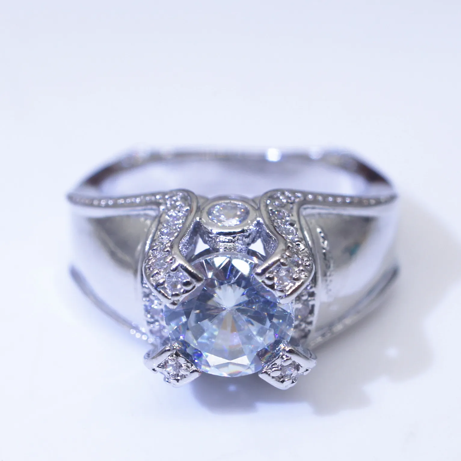 14k Yellow Gold Diamond Crown Ring Separation Engagement Anillos Debague Etoile Bizuteria Rings For Women Jade Jewelry Gemstone Y1279o