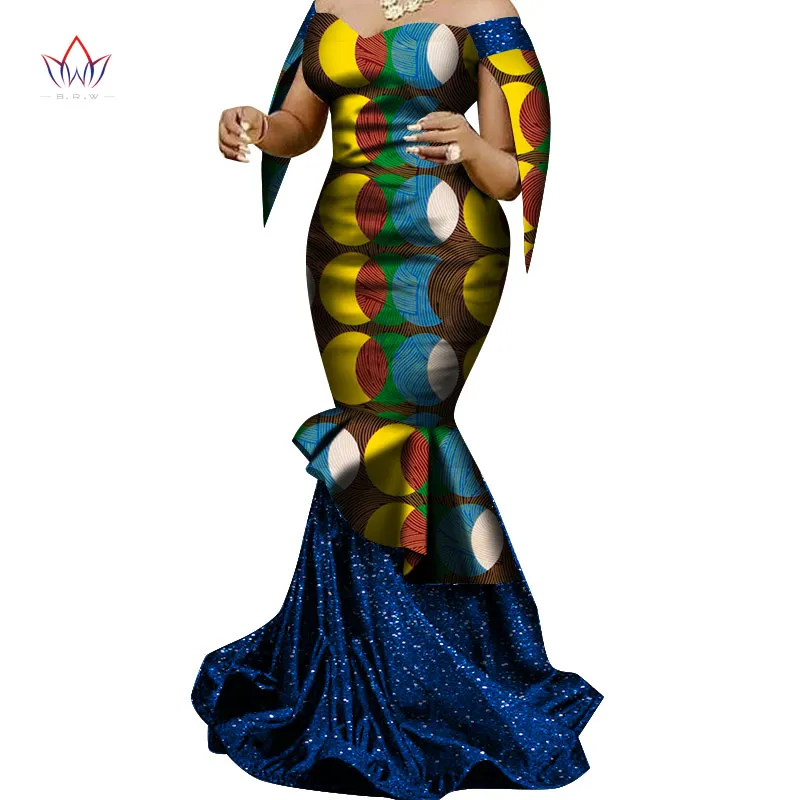 Gemaakt in China 2020 mode Afrikaanse jurken voor vrouwen dashiki plus size Afrikaanse kleding bazin plus size feestjurk wy68303180881