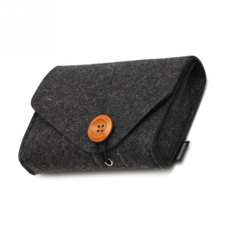 Sac de rangement de chargeur, Mini pochette en feutre pour câble de données, souris, organisateur de voyage, Gadgets électroniques créatifs à la mode, organisateur 214s