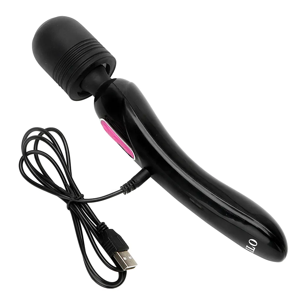 Vatine Stimulateur Étanche Masseur Baguette Magique Vibrateurs Rechargeables Usb Double Moteurs Jouets Sexuels Adultes Pour Femmes Gspot Rod Y190612840695