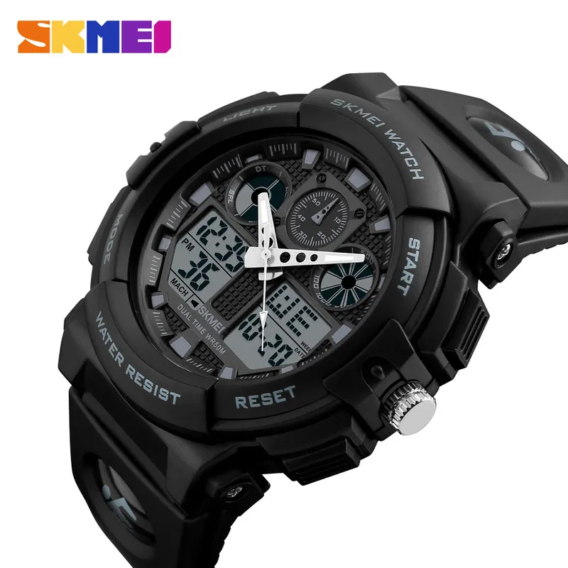 2020 New Top Luxury Mens Watches Skmei 방수 저렴한 디지털 시계 5 컬러 스포츠 시계 Orologio di lusso3262