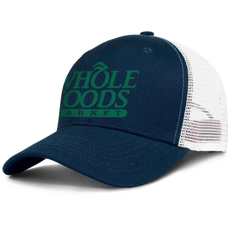 Whole Foods Market mens e womens camionista regolabile meshcap montato sport cappelli da baseball unici personalizzati Healthy Camouflage organico7030045