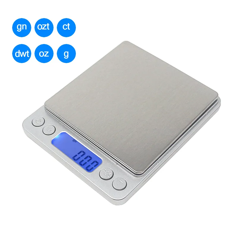 500g 3000g Electronic Kitchen Scale Weight Balance 3kg 0 1g 500g 0 01g Jewelry Food Scales with 2 Strays T200326215v