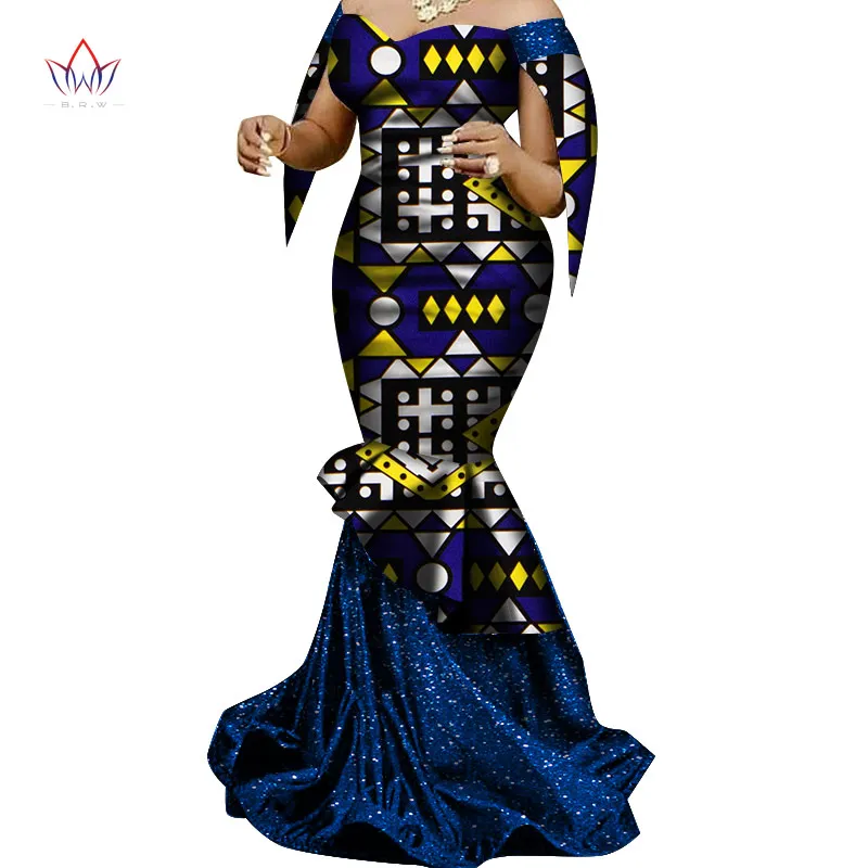 صنع في الصين 2020 الأزياء الأفريقية فساتين للنساء dashiki زائد الحجم الملابس الأفريقية بازان زائد حجم حزب اللباس WY6830