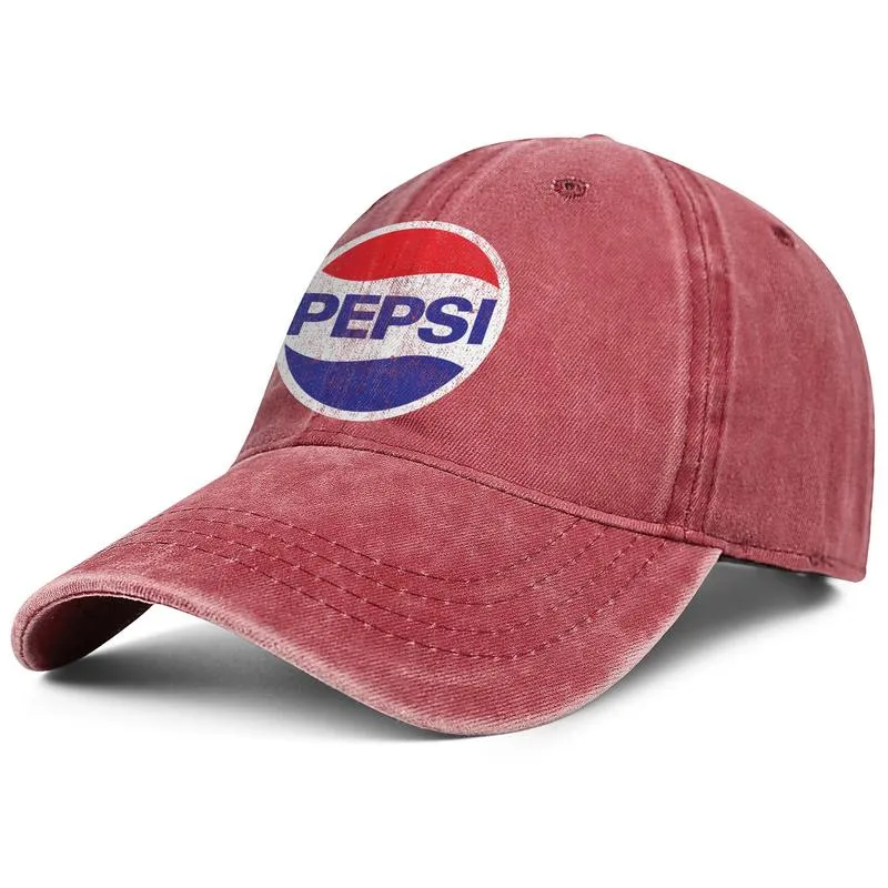 Pepsi Cola blu e bianco Berretto da baseball in denim unisex cool blank team cappelli unici94579107178135