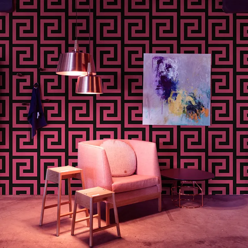 papel de parede Schlafzimmer moderne Tapete gestreift PVC Tapete Streifen Tapeten Hintergrund Wandtapete für Living244E