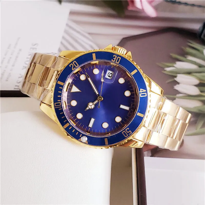 Top Brand Designer Reloj para hombre SEA-Dweller Cerámica de zafiro Banda de acero inoxidable Relojes de lujo para hombres 40 mm Movimiento mecánico automático Movem294O