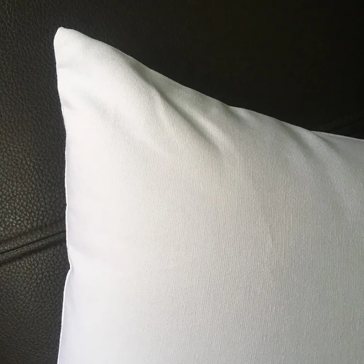 8オンス天然キャンバス枕ケース18x18プレーン生の綿刺繍空白の枕カバー手入れ272a用スロークッションカバー