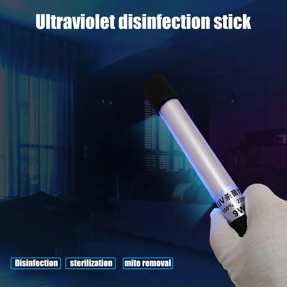 Портативный УФ-стерилизатор, водонепроницаемая лампа для дезинфекции, палочка, ультрафиолетовый бактерицидный свет для дома, спальни FFA36709560187