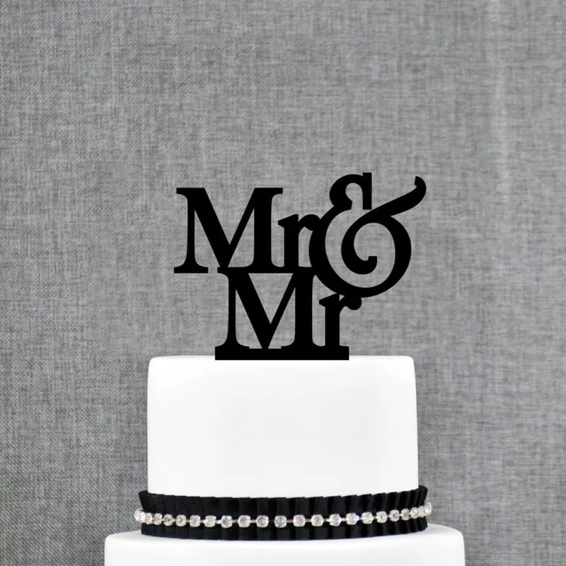 전체 글리터 Goldensilver Mr and Mrs Cake Topper 웨딩 우아한 웨딩 장식 웨딩 케이크 장식 선물 선물 S273P