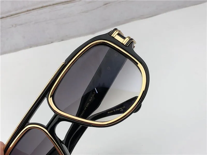 Nouvelles lunettes de soleil de mode Gm6 hommes design lunettes vintage en métal style populaire cadre carré UV 400 lentille avec étui original 3105