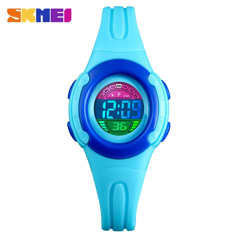 Skmei Kids Spor tarzı kol saati moda çocuklar dijital saatler 5bar su geçirmez çocuklar saatler Montre enfant 1479298i