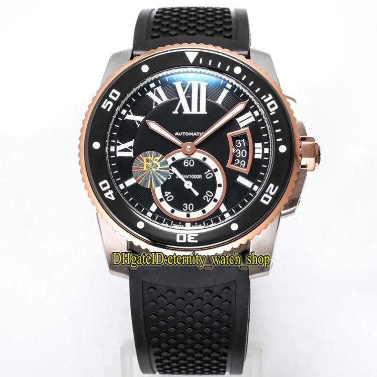 TW F5 version Calibre De WSCA0011 Cal 1904-PS MC Automatic Blue Big Date Dial Luminous Mens Watch Ceramic Bezel Rubber Sport 2785