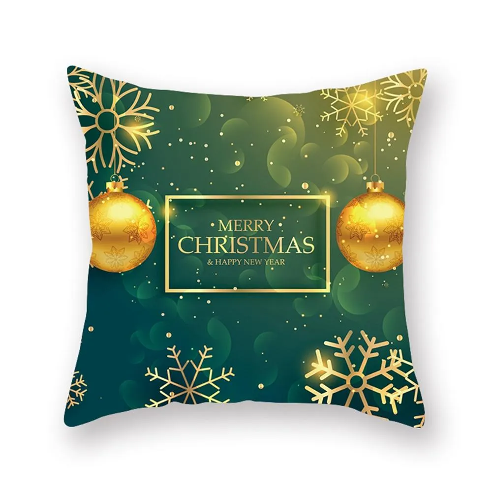 Taoup Green Christmas Pillowcase Derry Christmas Decoration for Home Xmas Ornaments Noel Pillow-Case Natal 2018 Navidad New 281f