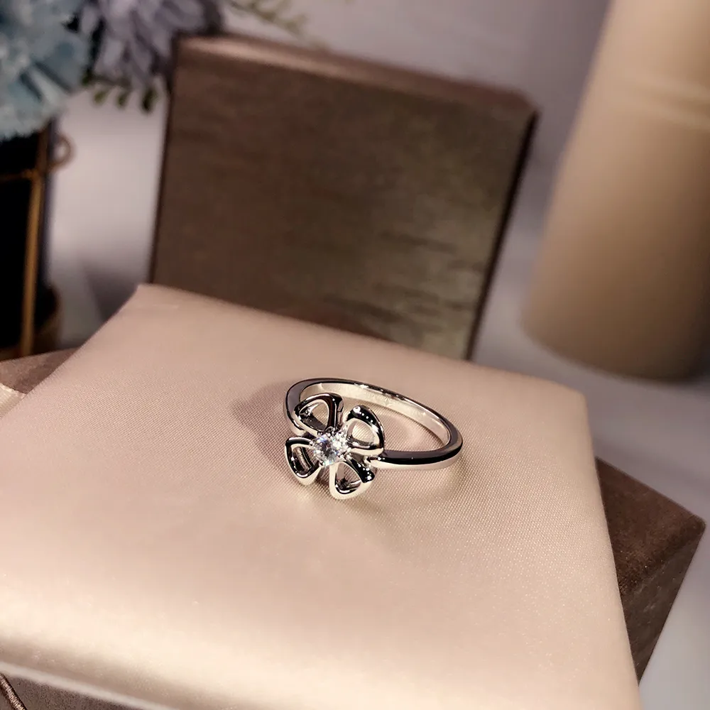 Женские кольца из стерлингового серебра 925 пробы с цветочным узором. Индивидуальная мода. Превосходное качество. Высокие технологии. Роскошь 247B.