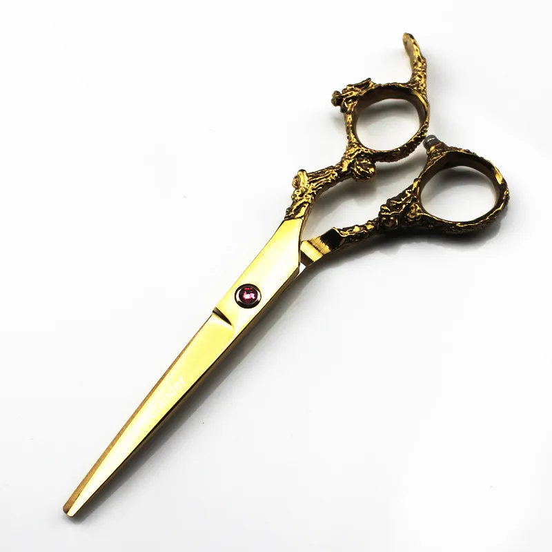 Gold 7 Inch Japan 440C Pet Scissors Set Grooming Tools Kits Professionella hundfrisörsaxar för frisyrvalpkatt Cy2005214326234