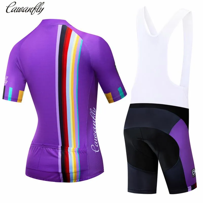 Maglia da ciclismo Imposta IRONANT Coppia da donna Manica corta Abbigliamento estivo Abbigliamento da bici 2021 Pro Team Purple2030