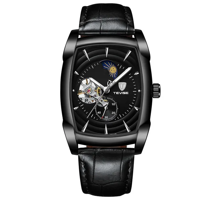 Luxe Merk Tevise Automatische Mannen Horloges Mechanische Horloges Tourbillon Mannelijke Zelfopwindende Sport Horloge Relogio Masculino288q