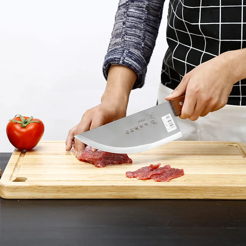 LNIFE chinois forgé professionnel en acier inoxydable de 8 pouces, couperet à viande, couteau de boucher, couteaux de Chef de cuisine 252N