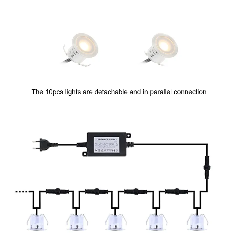 IP67 Su geçirmez LED Güverte Işık Paslanmaz Çelik Gömme Merdiven LED Yeraltı Ampul Lambası LED Zemin Işık Duvar Spot Işığı 12V B239B