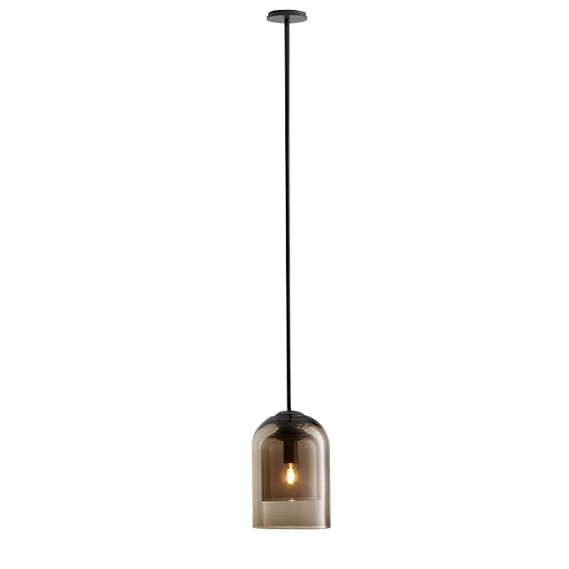 Modern Small Glass Pendant Light Fixture Vintage Dinning Room Bar Hanging Lamp Bedroom Bedside Glass Pendant Lamp207L