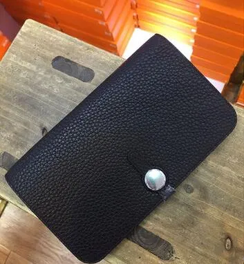 Högkvalitativ mode Lady Leather Wallets Kreditkortshållare för kvinnliga plånbok Purses Telefonfodral Lång stil Koppling Bag Passport Hol295G