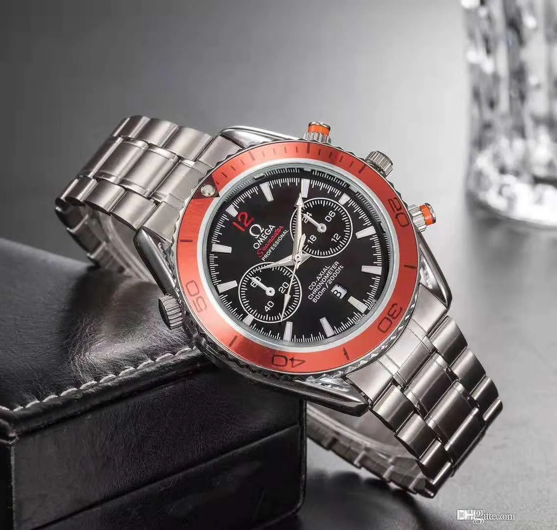 Nieuwe roestvrijstalen top luxe mode heren polshorloges ontwerper populaire quartz horloge sport militaire heren horloges reloj muje