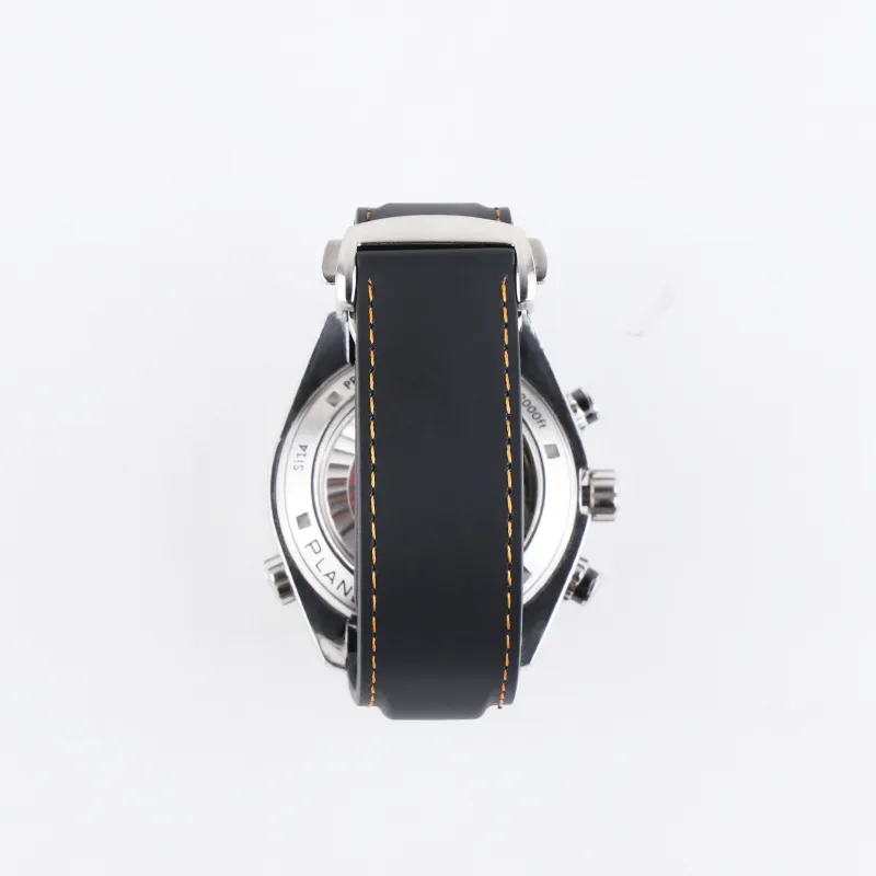 Cinturini orologi 20mm 22mm Arancione Nero Blu Cinturini in gomma siliconica impermeabile Bracciale con fibbia Omega Planet Ocean T292P