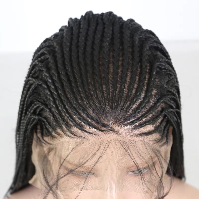 Long Box Braids Braided Wigs Heat Resistant Wig Glueless Synthetic Lace Front Wig for Women with Baby Hair Cosplay Wigs3558172