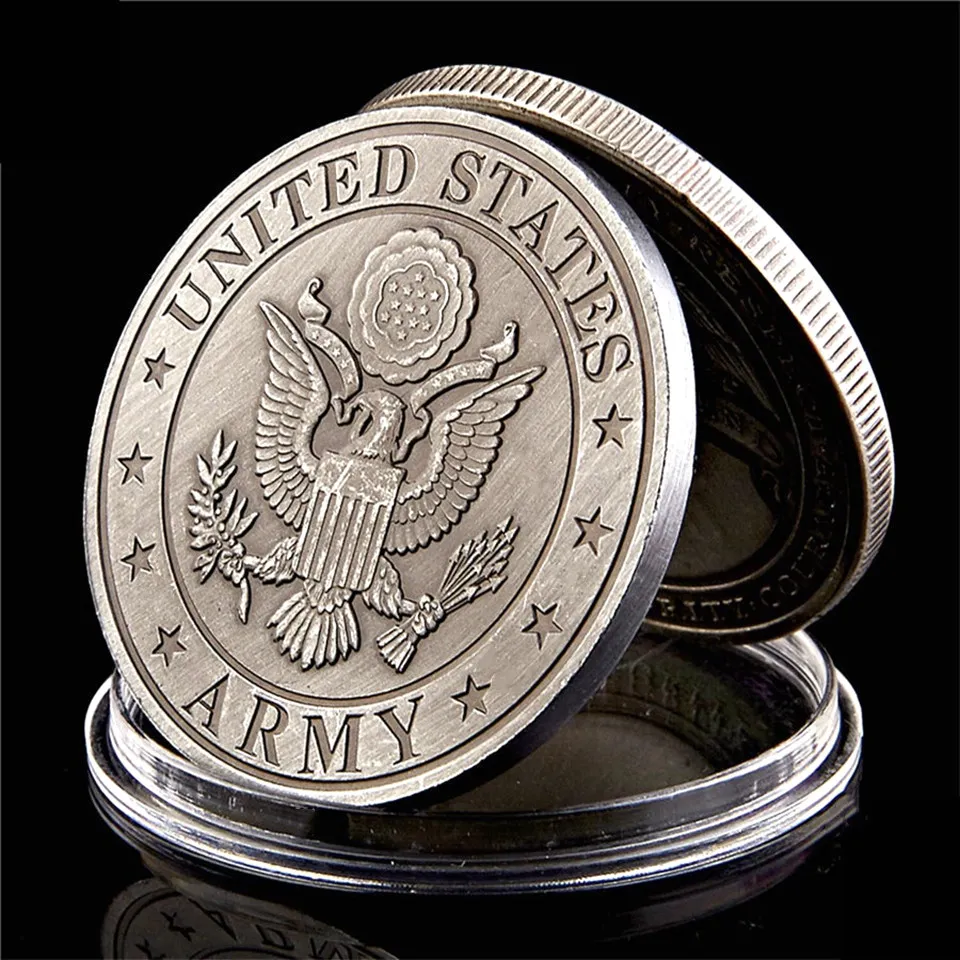 미국 미국 육군 공예 특수 부대 니스 녹색 군사 베레트 금속 챌린지 동전 수집품 8002151