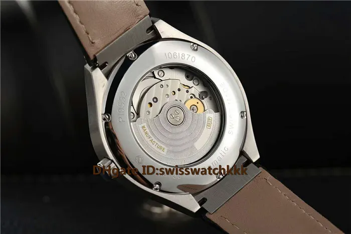 2019 Top Wristwatches Swiss 9015 Automatic Sapphire Crystal CNC carving Case Italy calfskin strap Diamond Bezel Date Display Mens 237H