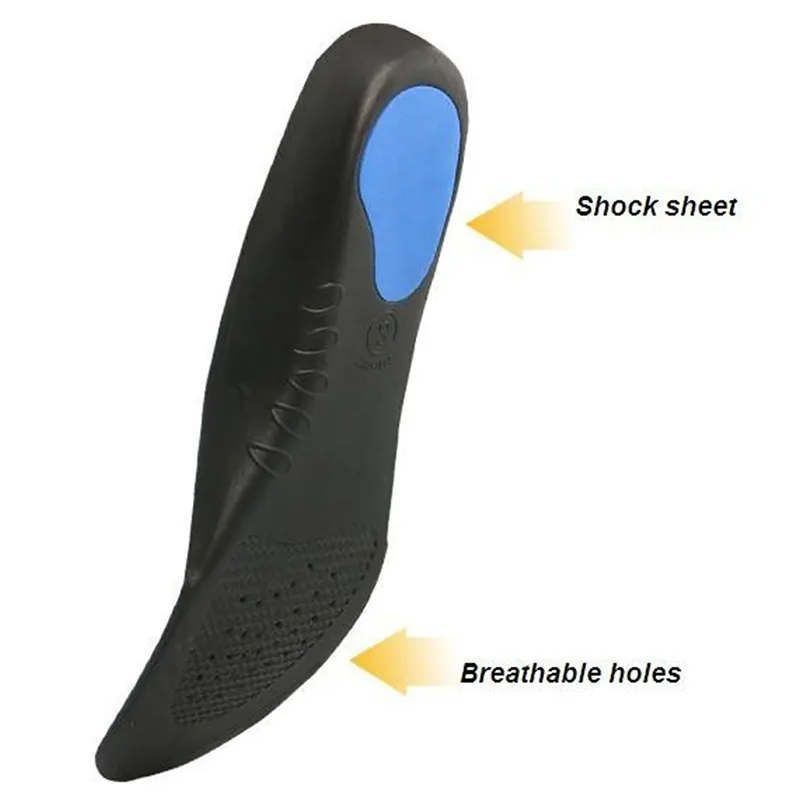 Ortiska insoles Eva Vuxen Flat Foot Arch Support Orthotics Ortopediska insoles för män och kvinnor Fötter Hälsovård Pad L0062