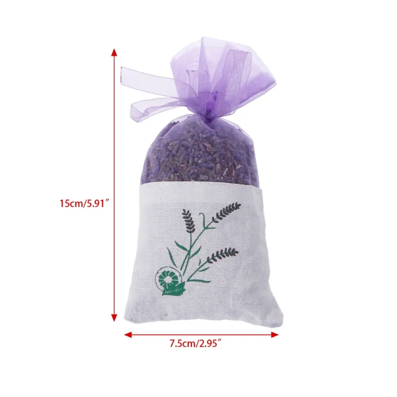 Borsa bustine di fiori secchi con boccioli di lavanda naturale, rinfrescare l'aria aromatica della casa auto 330w