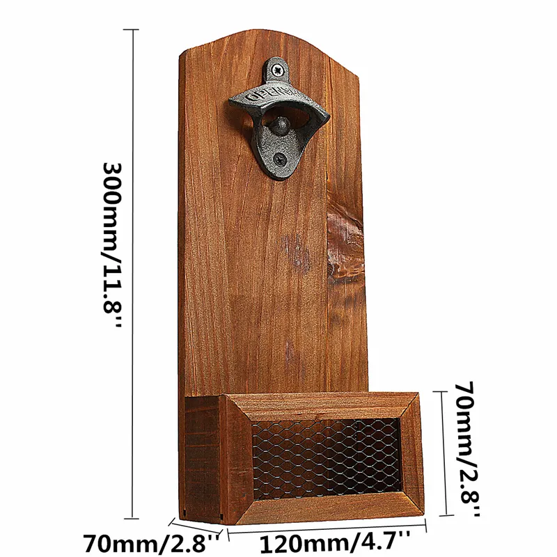 Vintage muurflesopener antieke ijzeren wandgemonteerde bar bierglazen flesdopopener keukengereedschap muurdecro bierdopopener Q196341632