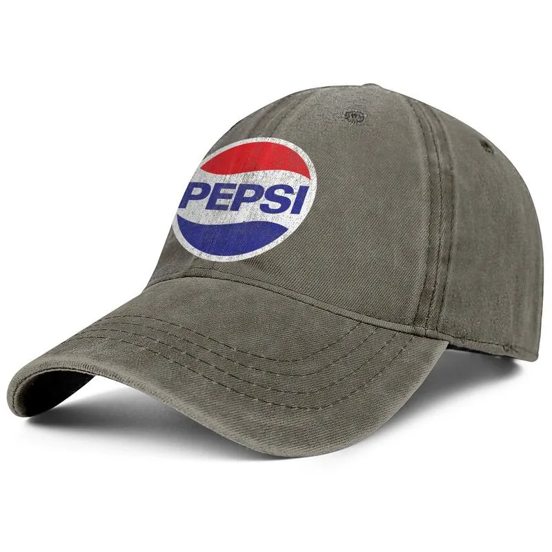 Pepsi cola blå och vit unisex denim baseball cap coolt tomt team uniquel hats94579108134785