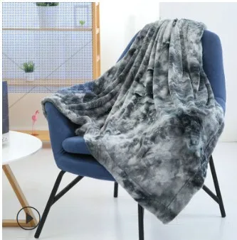 Cobertor de lã de pele sintética lance cobertor de pele macia no sofá longo desgrenhado fuzzy cama falsa cobertores quentes Cozy1199S