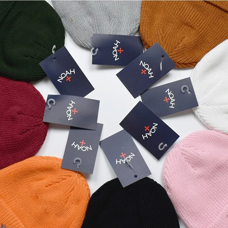 Noah haftowane męskie czaszki damskie Hip Hop Casual High Street Hats Male Beanie 284Z