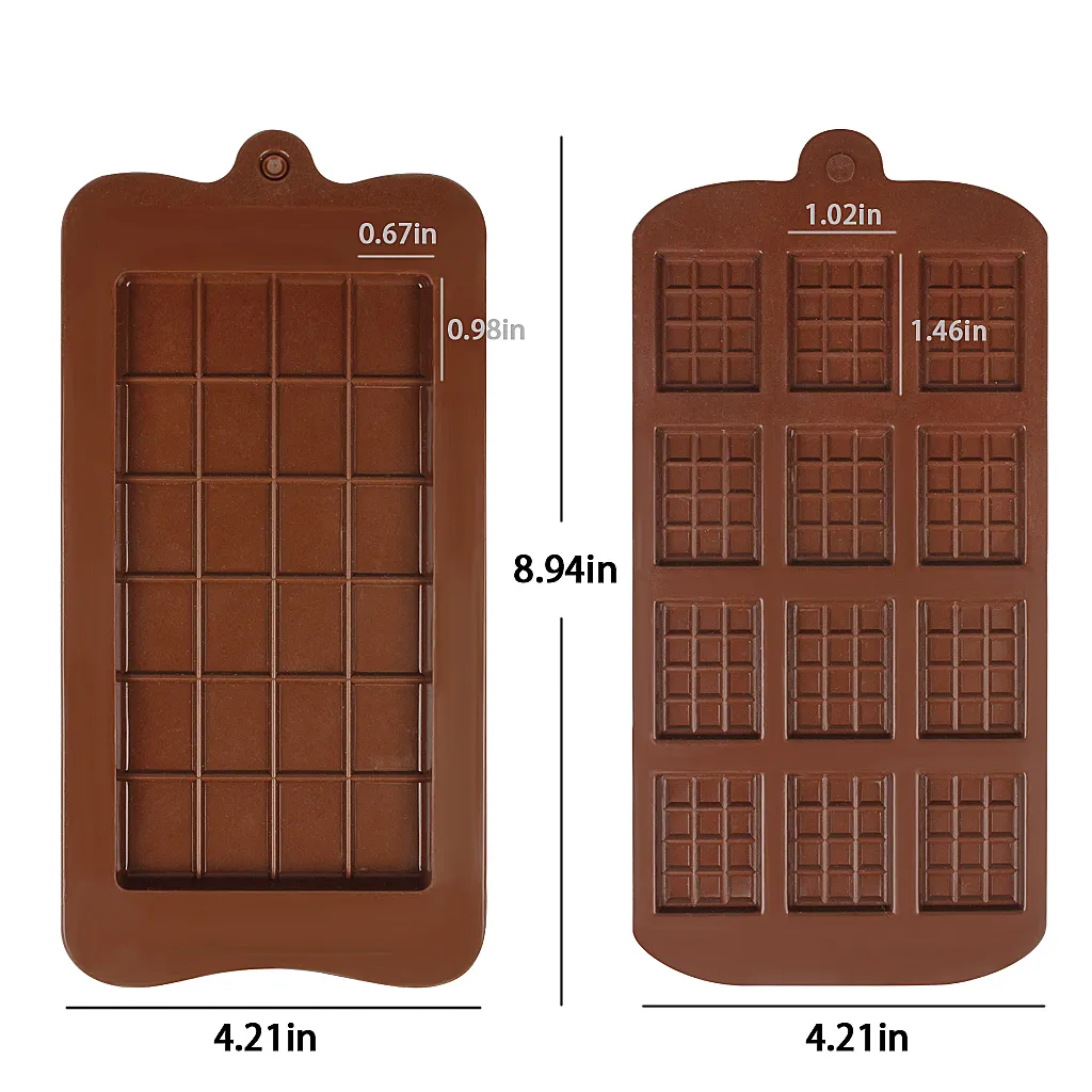 Разборная форма для шоколада, антипригарные силиконовые формы для протеиновых и энергетических батончиков, конфеты, пищевой класс 272U