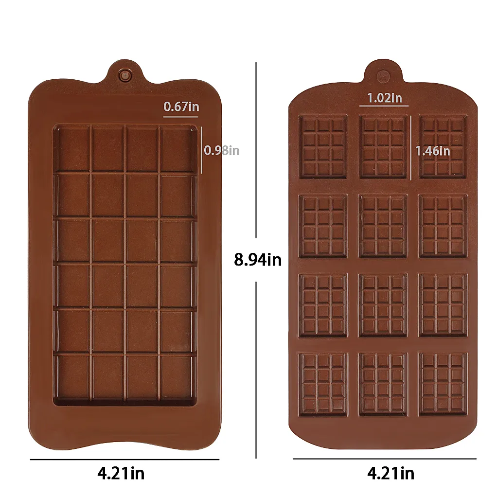 Stampo cioccolato con cavità staccabile, vassoio antiaderente proteine in silicone e barrette energetiche, stampi caramelle, uso alimentare2274