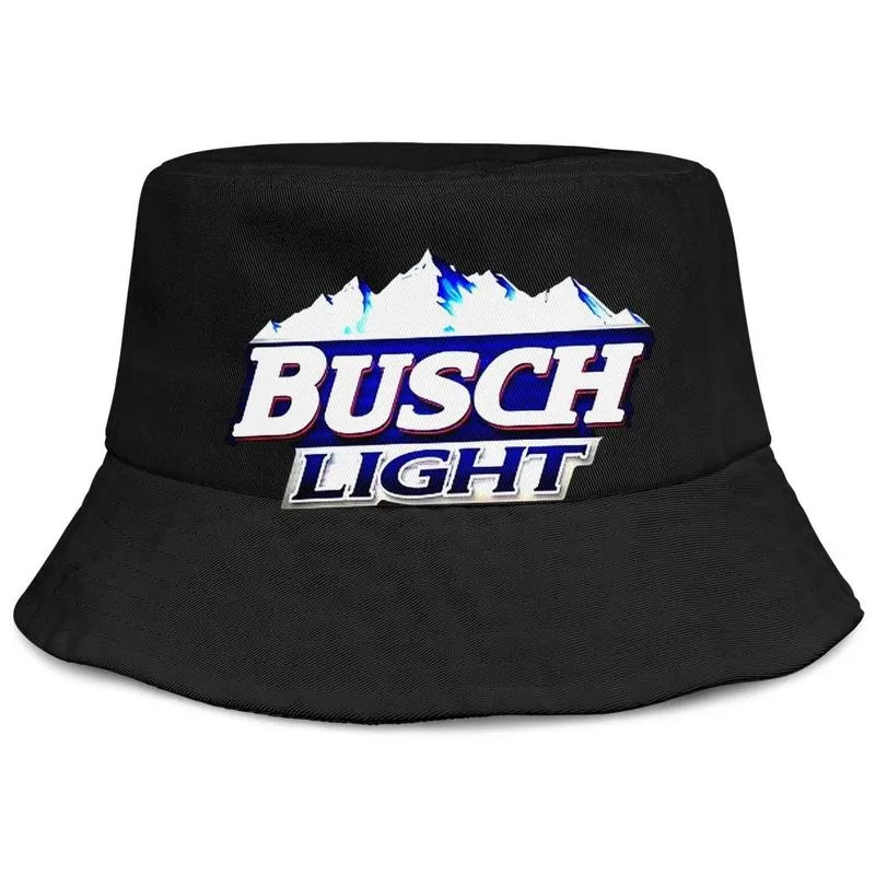 Busch Hafif Bira Logosu Erkek ve Kadın Buckethat Serin Gençlik Kepçesi Beyzbolcap Açık Mavi Adge Beyaz Latte Çok Moo6354098