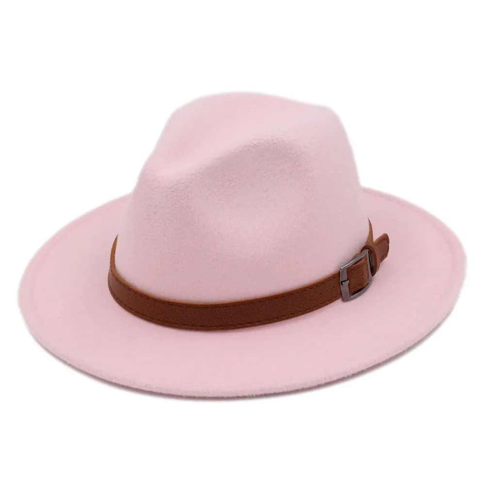 Outback venta primavera Panamá sombrero de copa mujeres hombres playa fiesta calle jazz gorra mezcla de lana fedora rígido ala ancha trilby tamaño 5658cm