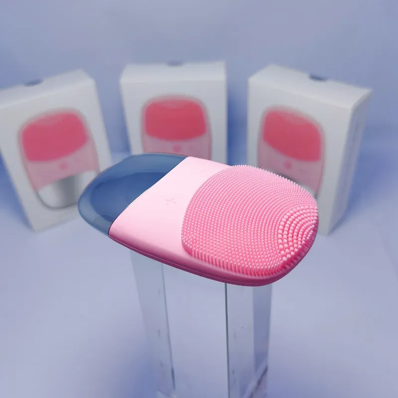 Vibration Gesichtsreinigungsbürste Mini Silikon Elektrischer Sonic Cleanser IPX7 Wasserdichter Mitesserentferner Gesichtsmassage Whole2472