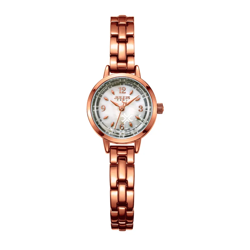 Новинка Julius 2020, брендовые модные японские кварцевые дизайнерские часы Movt, женские часы, золотой женский браслет, платье, Reloj Mujer JA-865256a