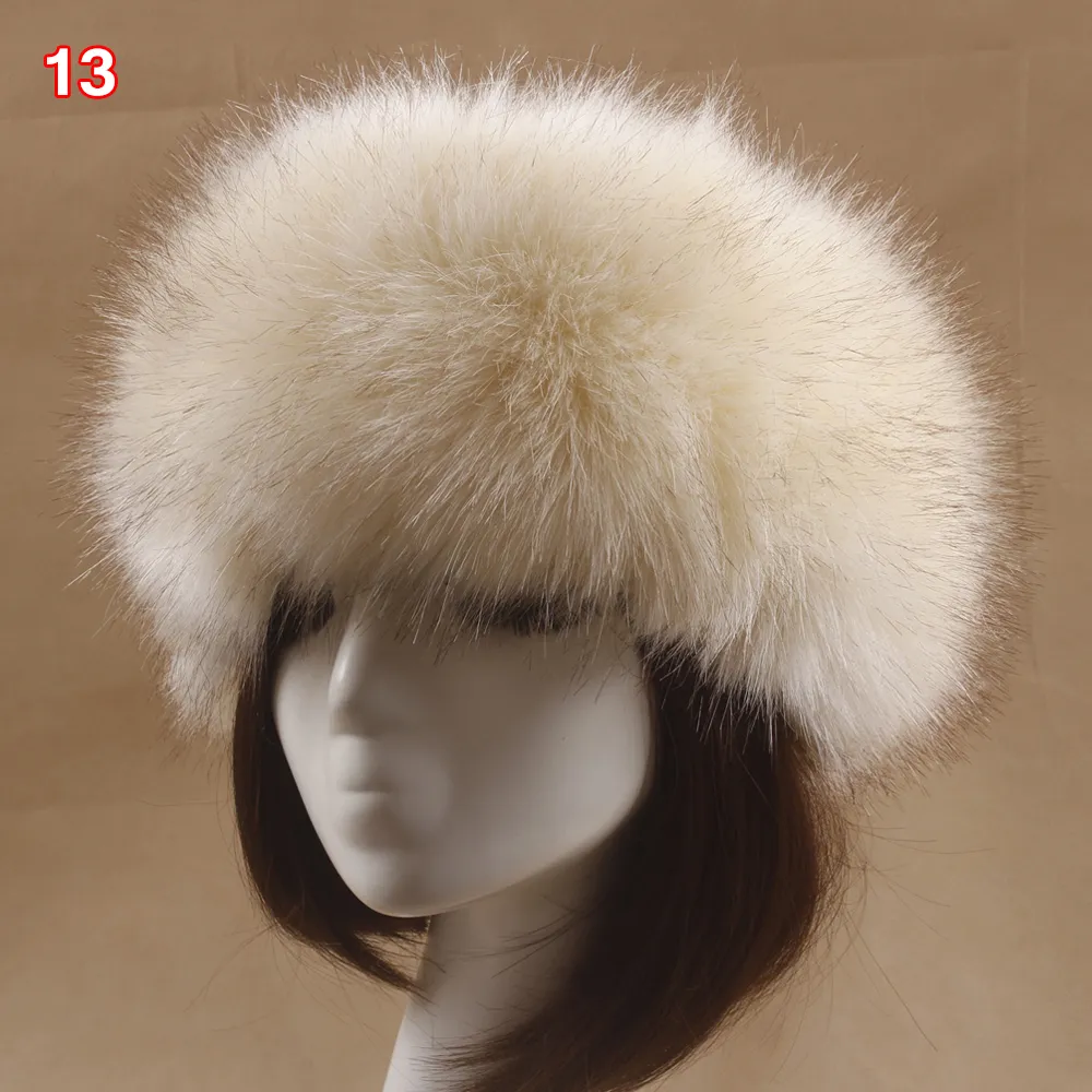 Casquette russe en fausse fourrure épaisse et moelleuse pour femme, 1 pièce, chapeau de tête pour dame, Ski en plein air, chapeaux décontractés, printemps, automne et hiver, Bomber Hat274e